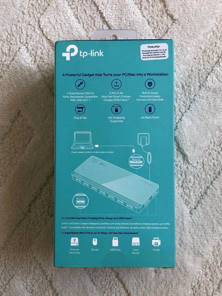 TP-Link USB 3.0 7-Port Hub UH720 - 2