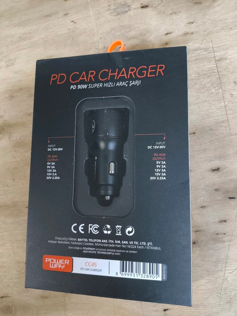hızlı araç şarj cihazı 2x45w - 2