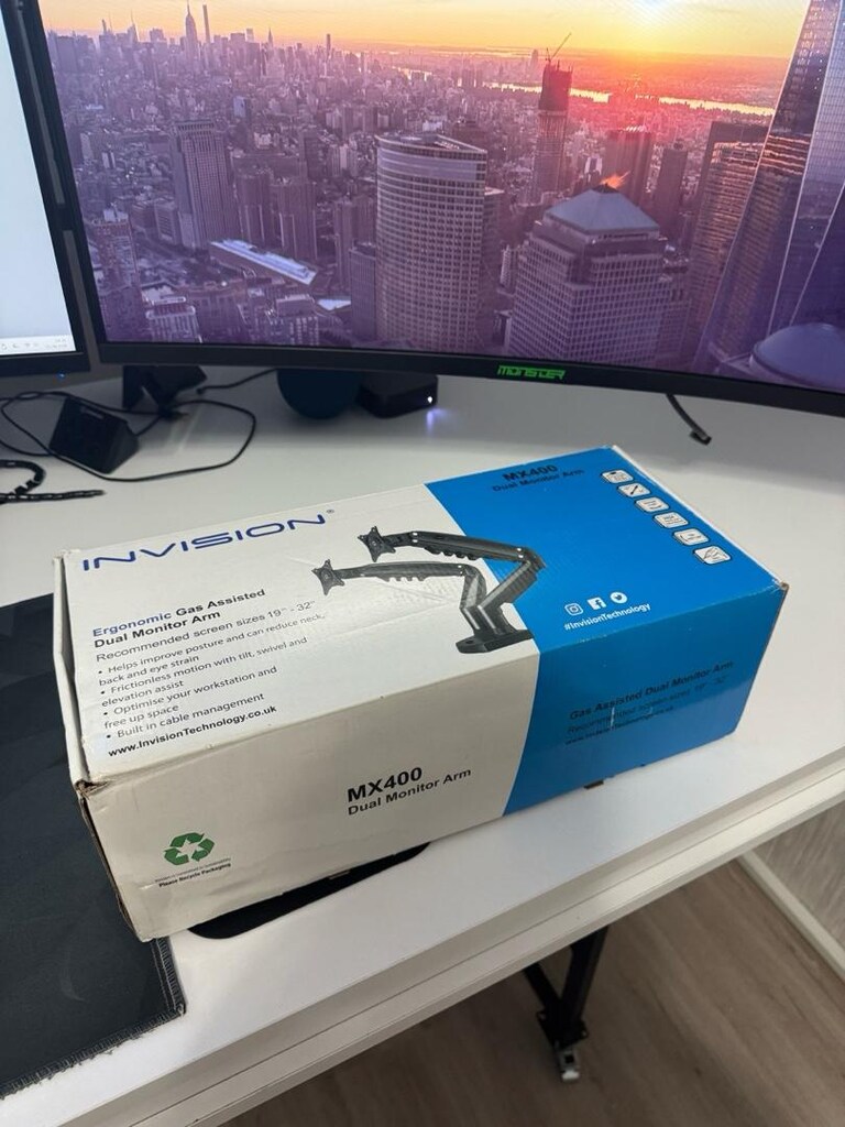 invision çift kollu monitör arm - 6