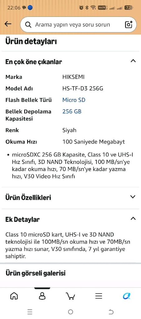 256GB Micro Sd kart - 2