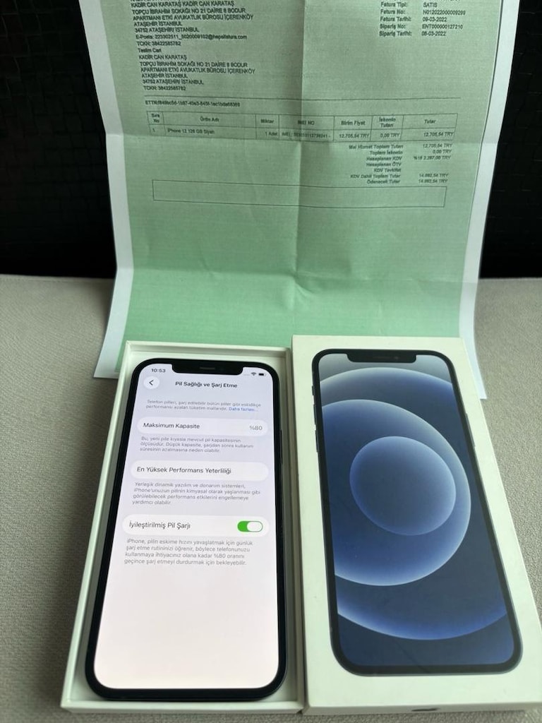 İphone 12 128Gb Pil %80 Kutulu Faturalı Tertemiz İlk Sahibinden - 5