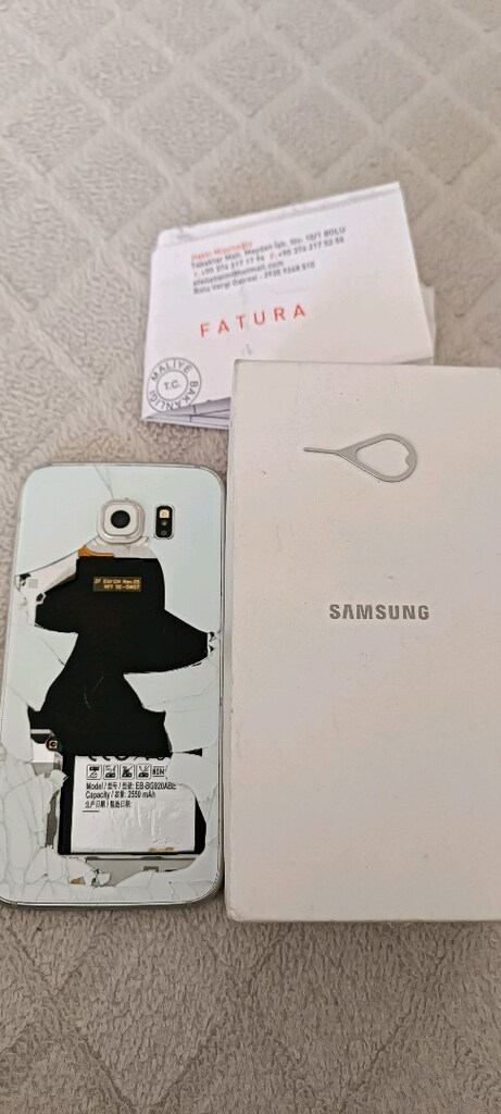 Samsung s6 32 GB faturalı parça niyetine ekran kırık - 2