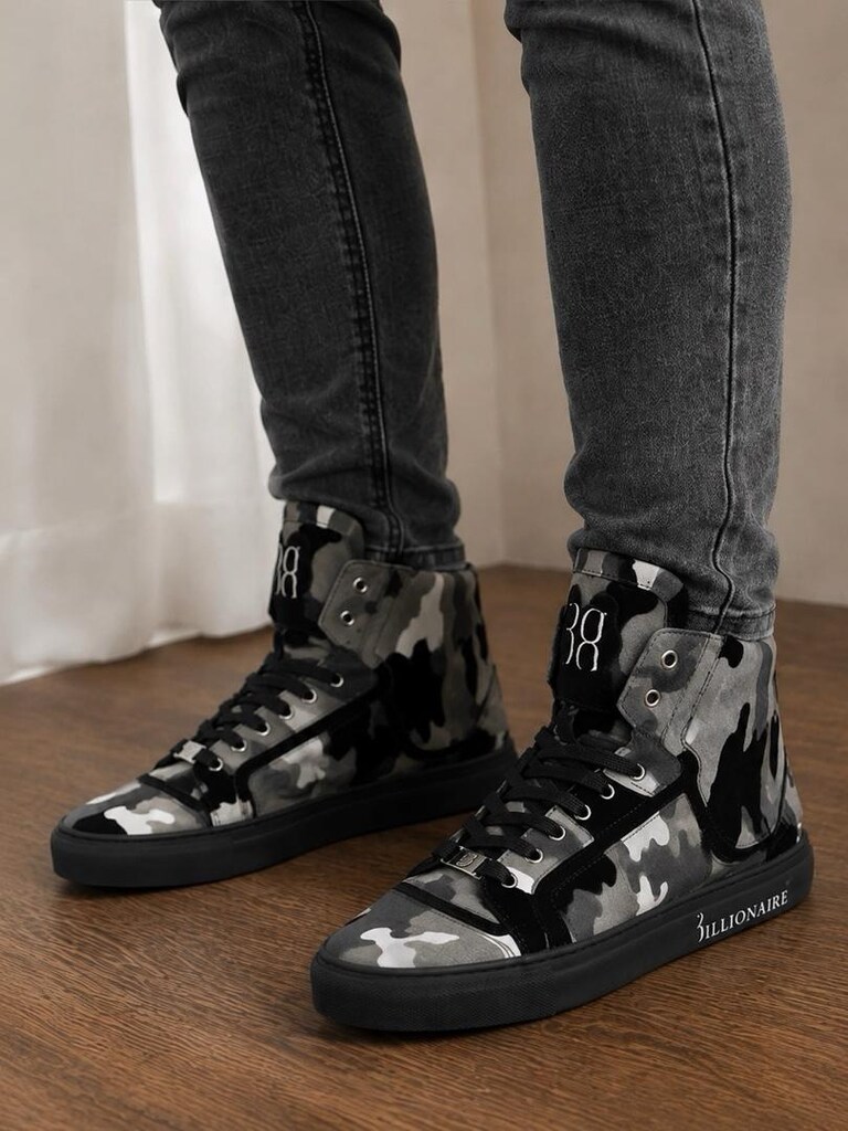 Billionaire Kamuflaj Desenli Sneaker. - 11
