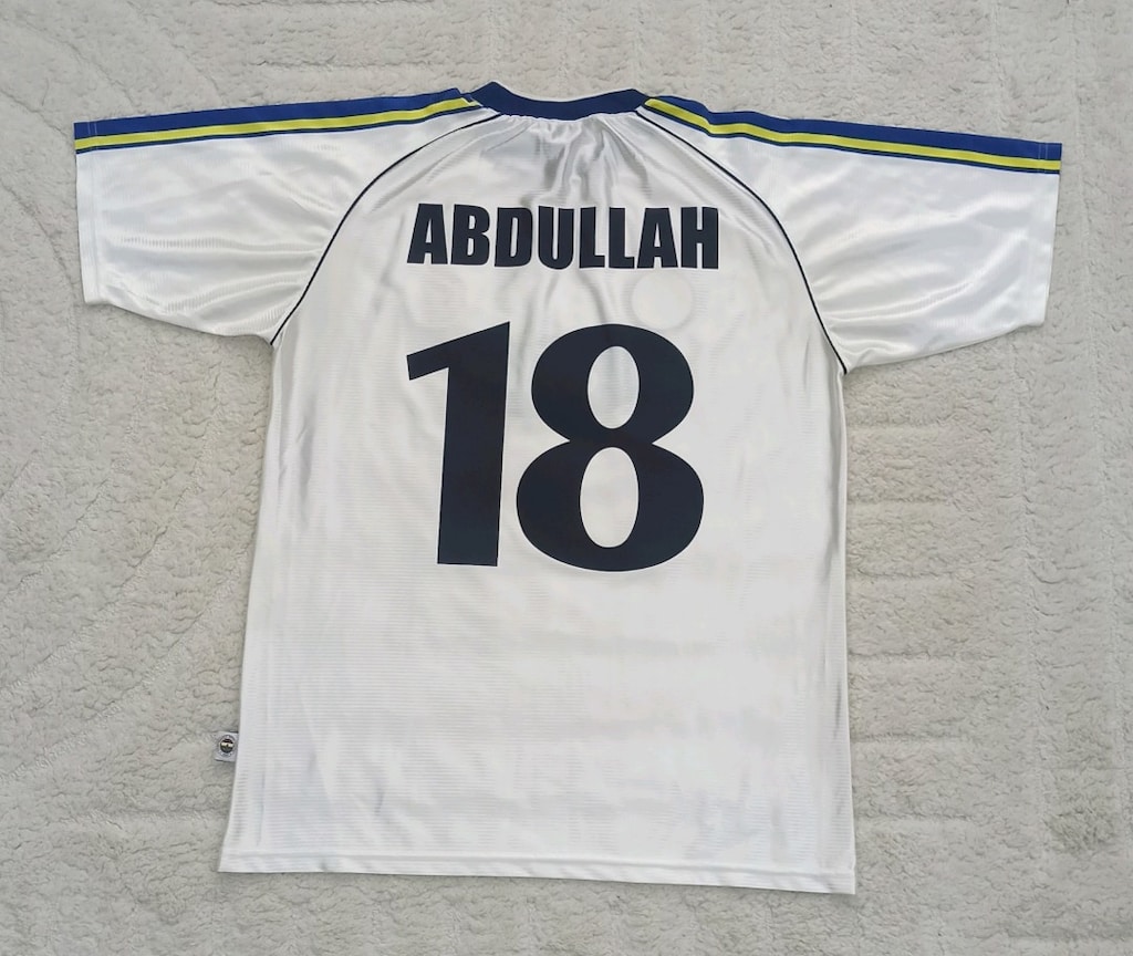 2001-2002 Abdullah Ercan Orijinal Fenerbahçe Deplasman Forma Fenerium - 2