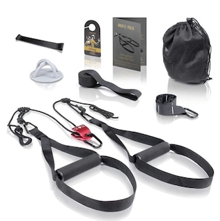 Askılı Egzersiz Seti (7 parça) – Çepeçevre Sling Trainer Kit Makara,