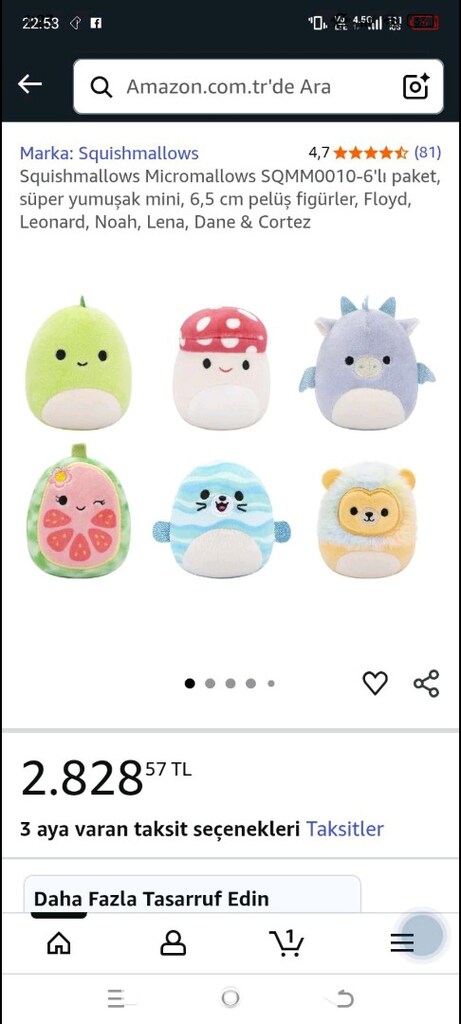 squishmallows micromallows 6 lı set - 2