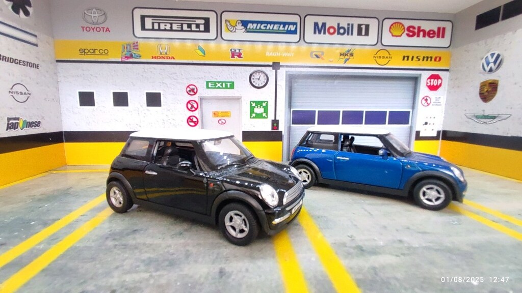 Mini Cooper S modeli metal diecast oyuncak araba - 7