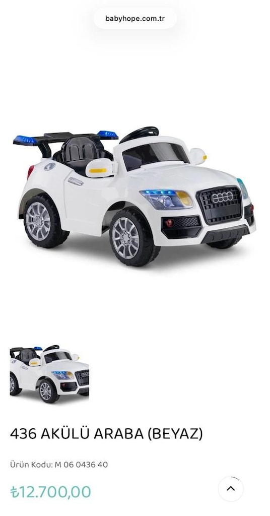 SIFIR AYARINDA TERTEMİZ 12V AUDİ LOGOLU AKÜLÜ ÇOCUK ARABASI - 8