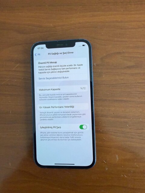 iPhone 12 Mavi 128gb Yurtiçi
