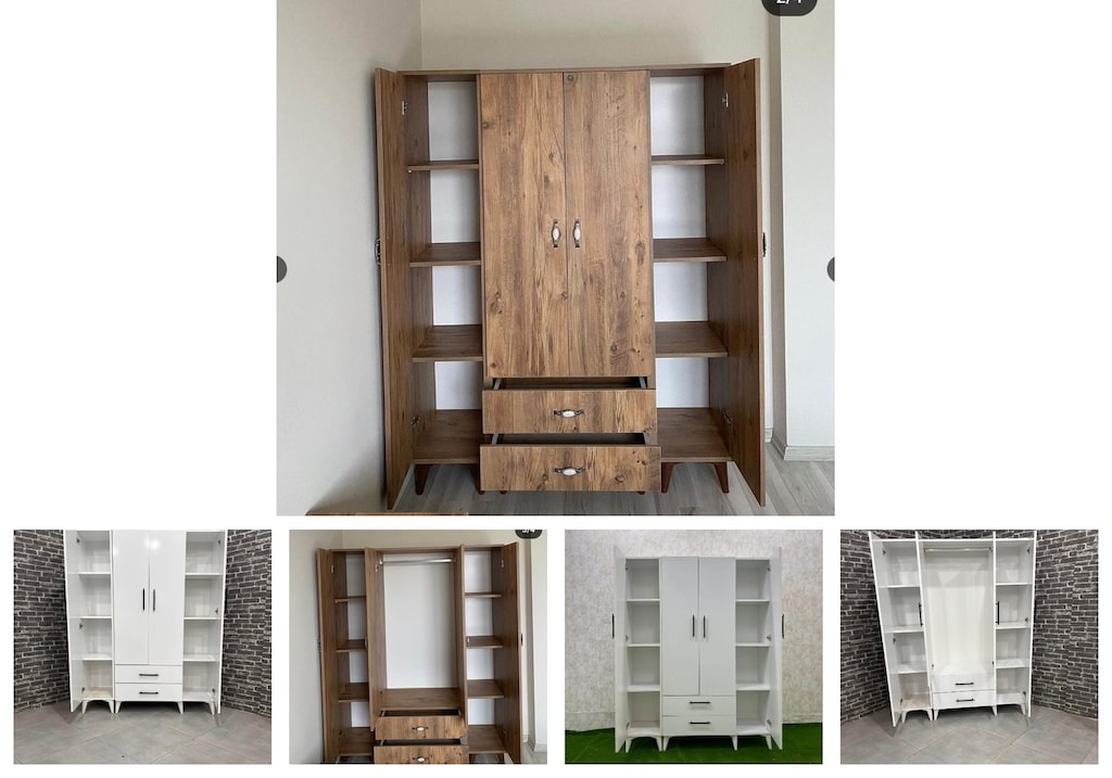 4 kapaklı elbise dolabı gdfnpjwmlo - 2