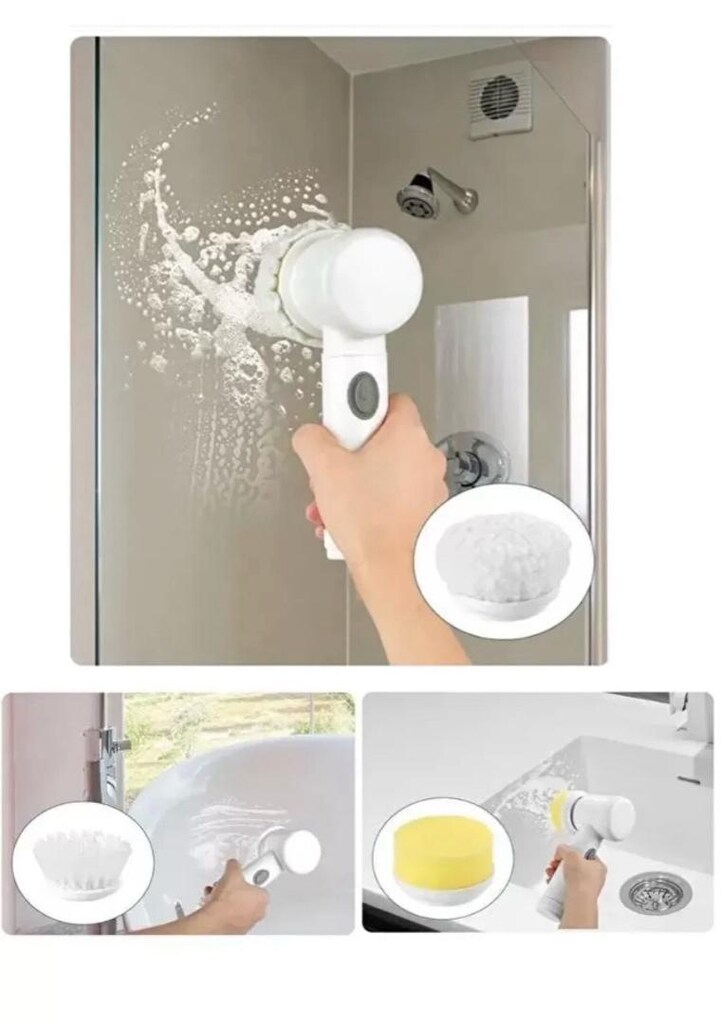 Şarjlı Elektrikli Temizlik Fırçası Mutfak Banyo Lavabo Ve Küvet İçin - 3