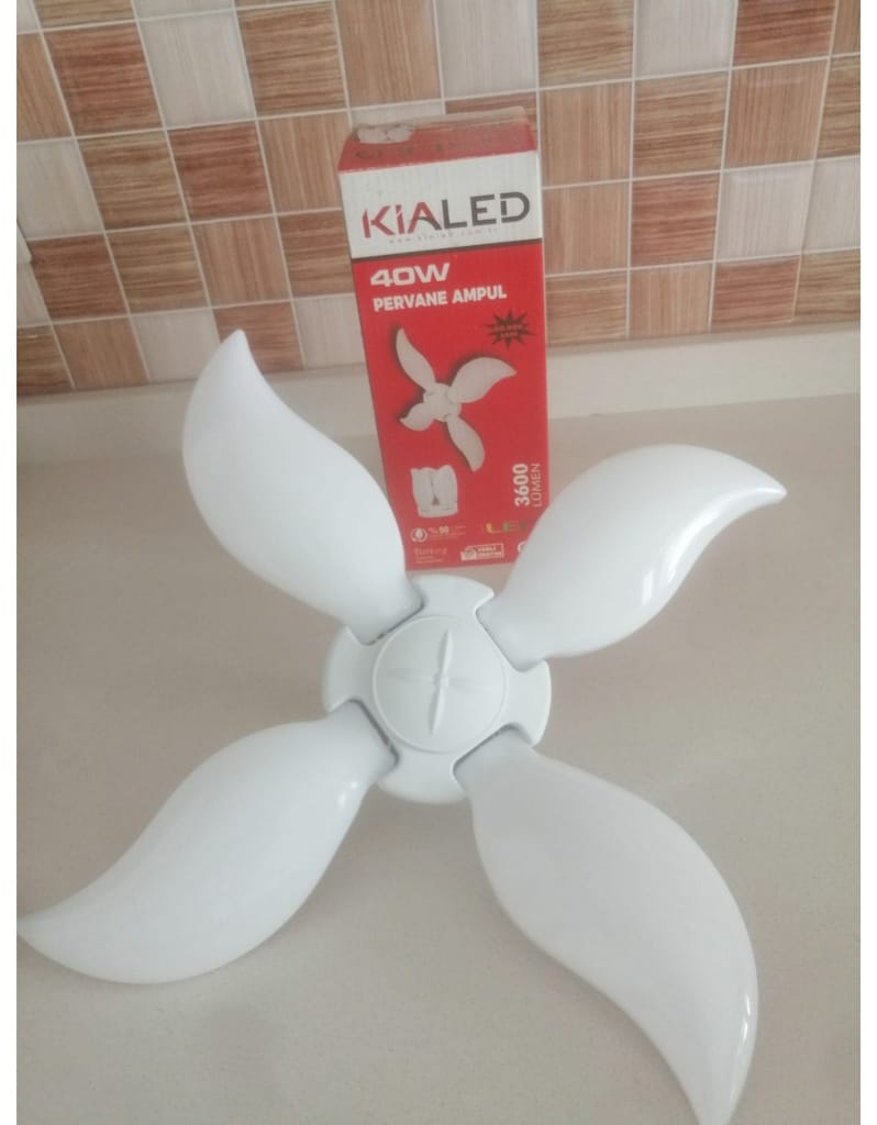 10 ADET KİALED 40W MANGO PERVANE LED AMPUL BEYAZ IŞIK 3600 - 8