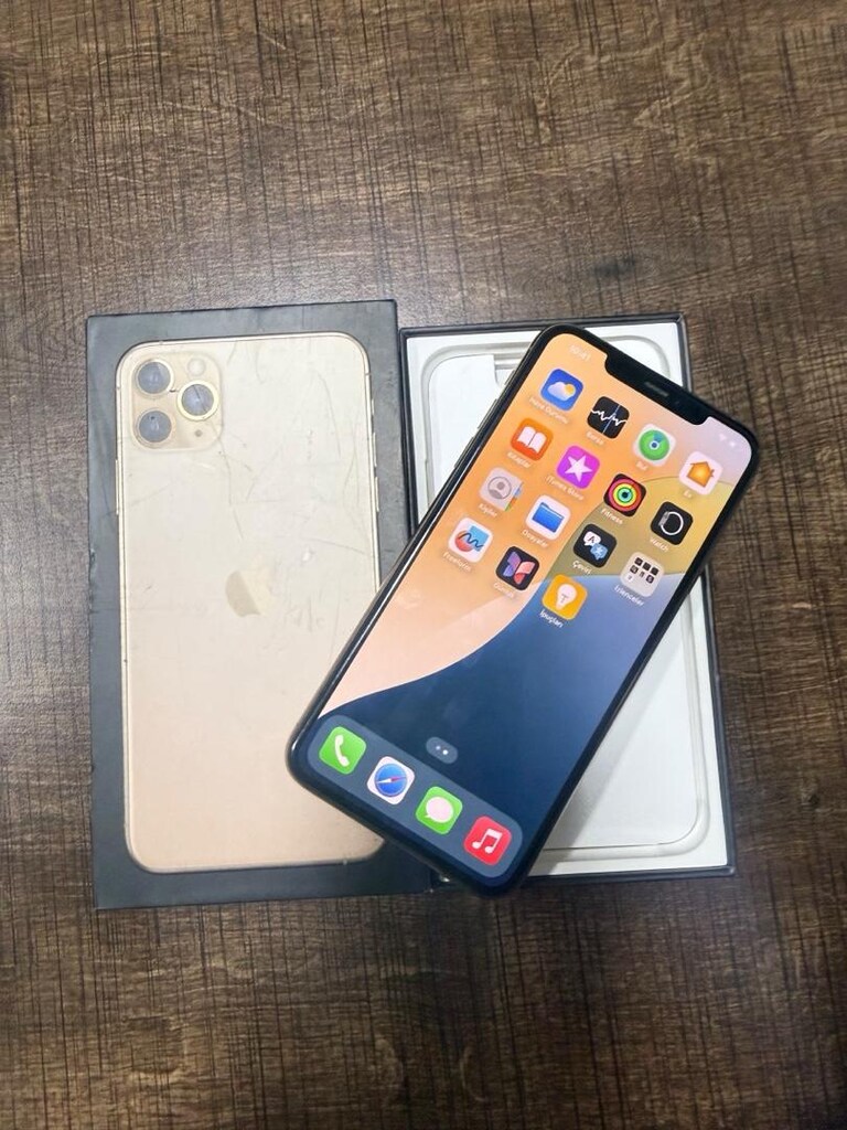 İPHONE 11 PRO MAX GOLD 64 GB YURTİÇİ HERŞEYİ ORJİNAL HATASIZ DEĞİŞENSİ - 10