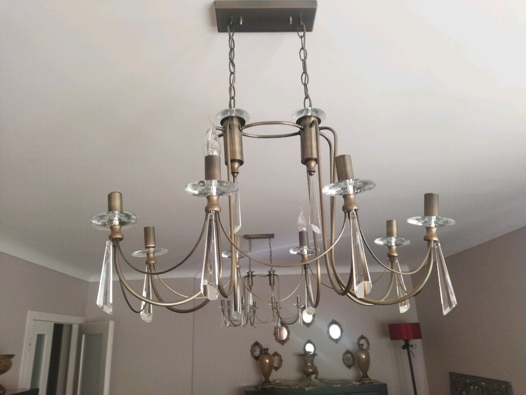 SIFIR BÜYÜK METAL VARAK AVİZE - 7