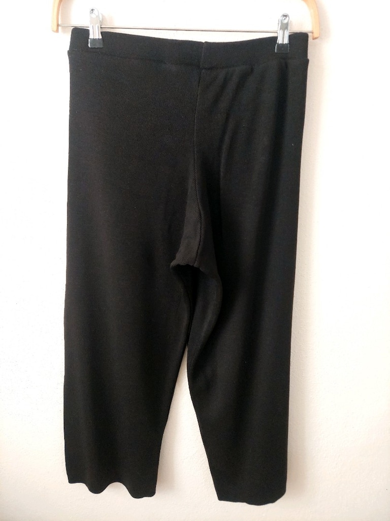 Beli lastikli bol kesim palazzo pantolon - 5