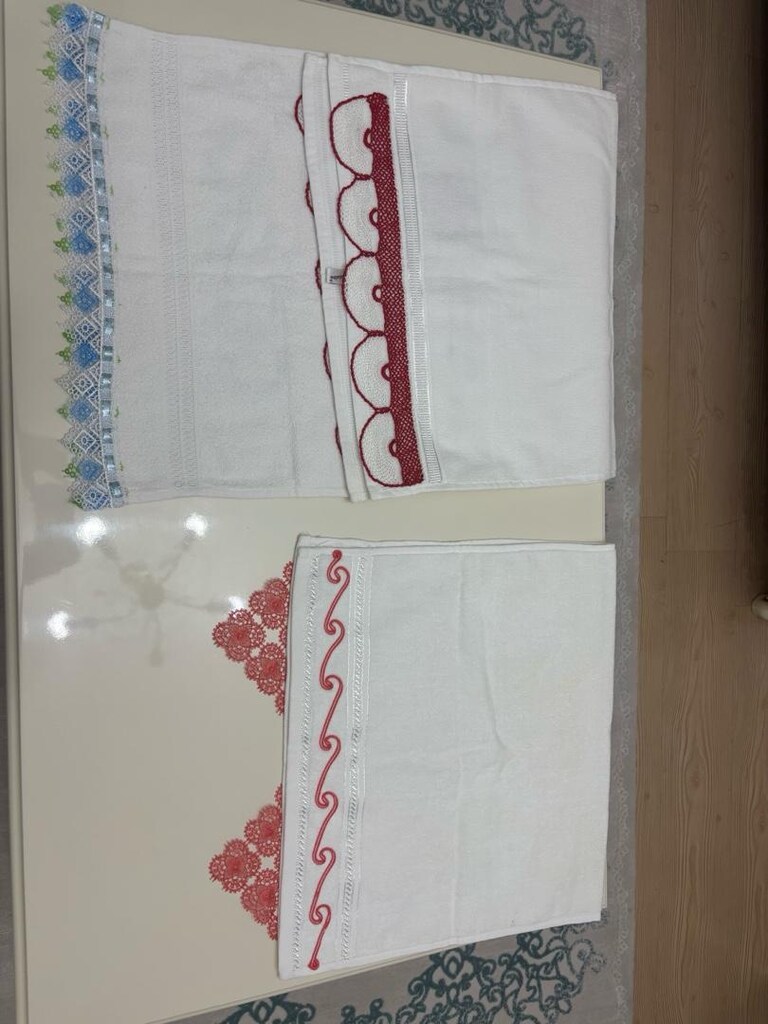 çeyiz dantel işlemeli havlu - 9