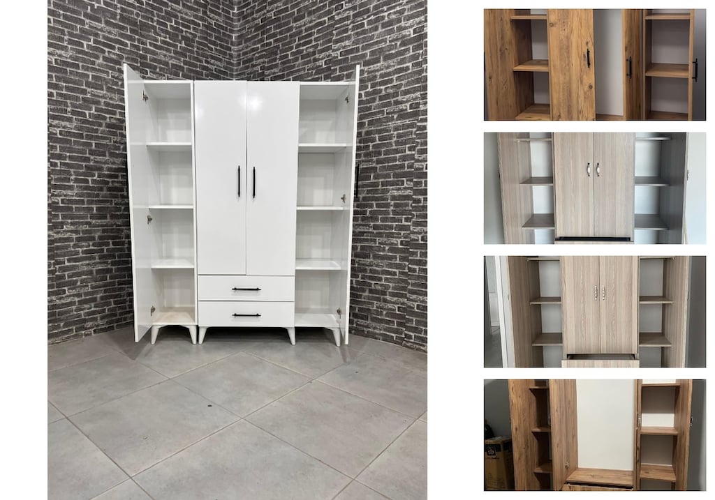 4 kapaklı elbise dolabı pensmljxsj - 3