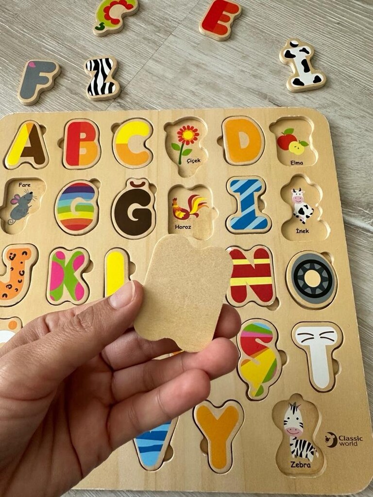 Classic World Ahşap Türkçe Alfabe Yapboz/Puzzle - 3