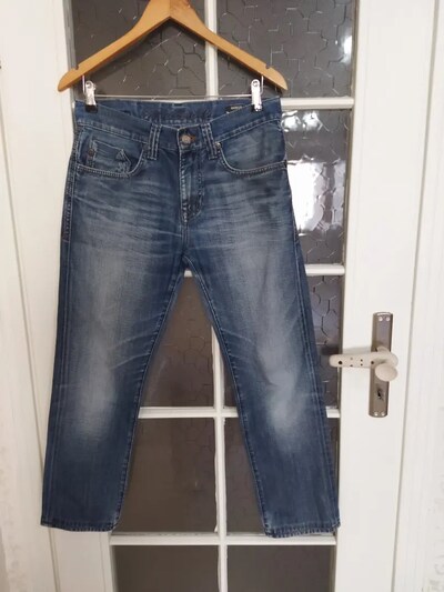 Erkek çocuk mavi jeans kot pantolon