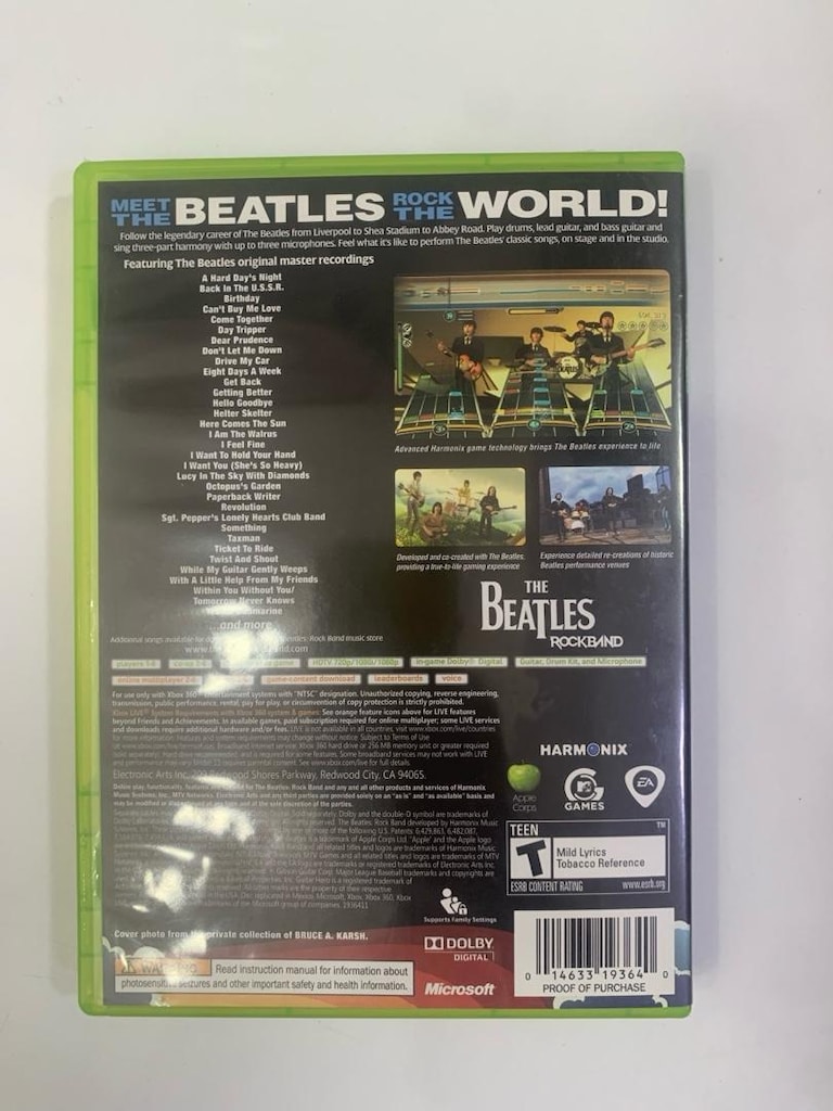 the beatles rockband xbox 360 orjinal 2. el oyun cd dvd - 2