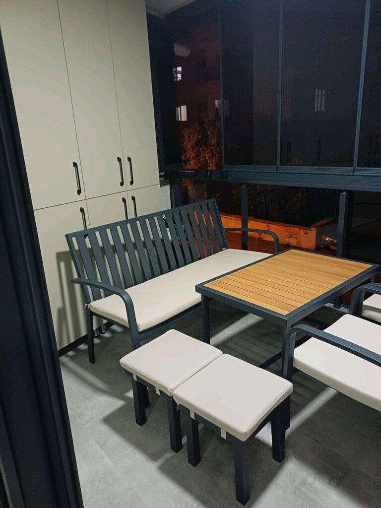 Aliminyum balkon/bahçe oturma gurubu - 2