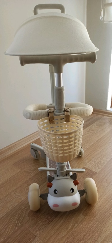3'ü 1 Arada Işıklı & Müzikli Scooter + Yürüteç + İtmeli Bisiklet - 3