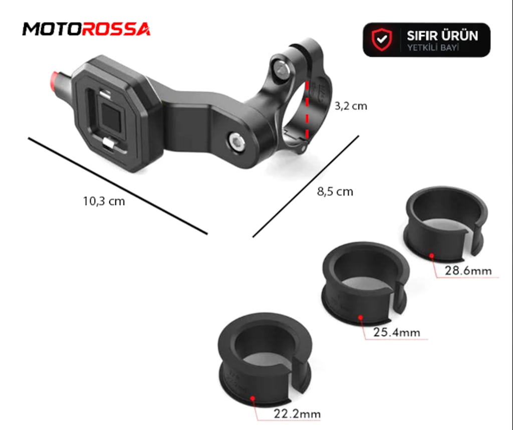 Knmaster TT-710 Tüm Motosikletlere Uyumlu Telefon Tutucu | MOTOROSSA - 3
