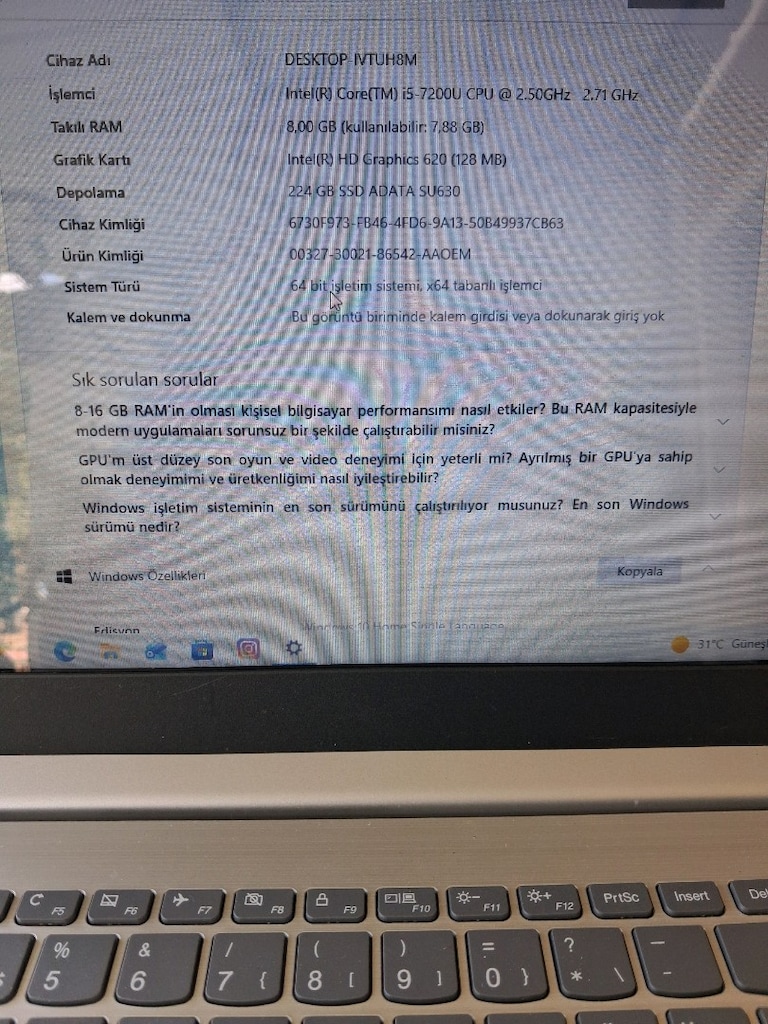 lenova ipaadeal 320 notbokk i 5 - 7