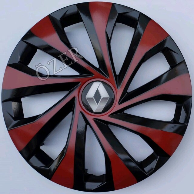 Renault Megane / Symbol / Fluence -13-14-15-16 inç Kırmızı jant kapağı