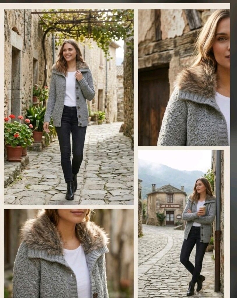 BERSHKA GRİ ÖRME S BEDEN HIRKA