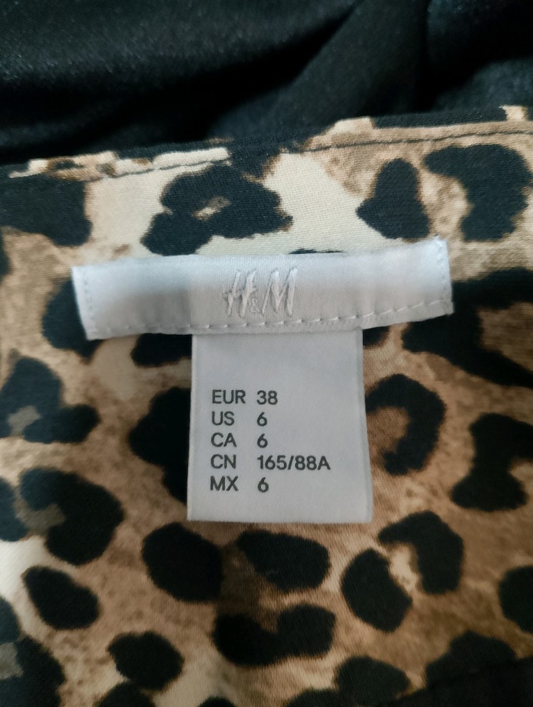 leopar desenli elbise - 3