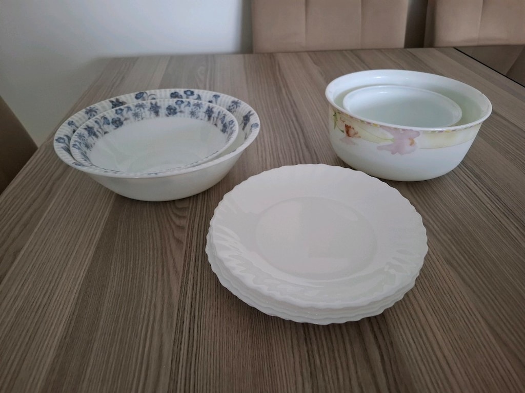 Arkopal salata kaseleri ve tatlı tabakları - 3