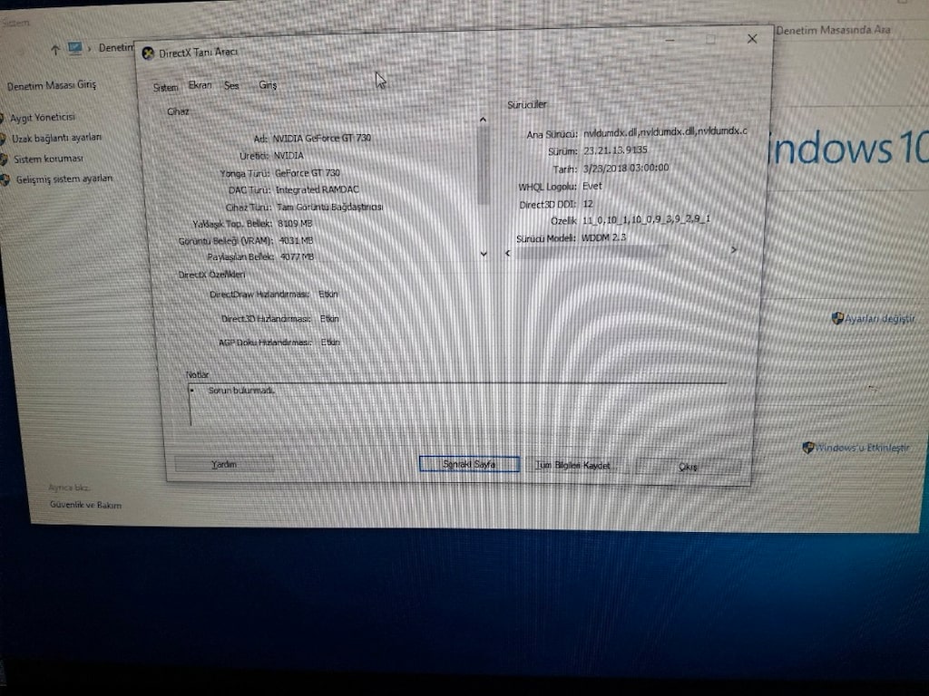 MASAÜSTÜ BİLGİSAYAR 8GB İ5 - 4