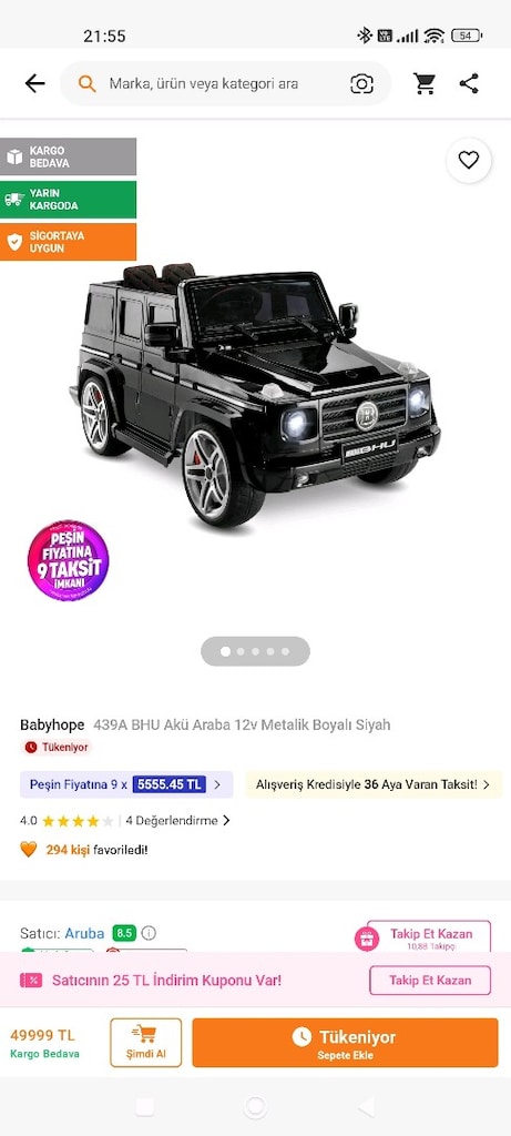 Uzaktan Kumandalı Akülü Araba - 3