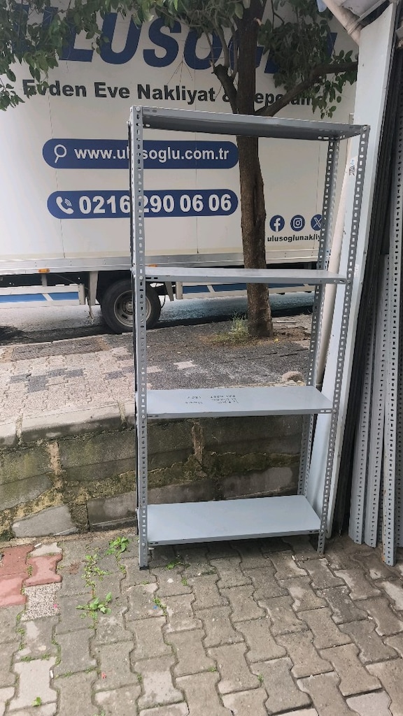 çelik raf depo rafı oto yedek parça rafı ikinci el raf çıkma raf 93x31 - 5