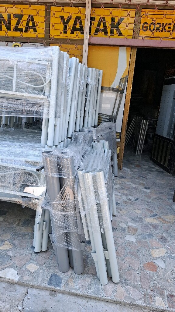 METAL GRİ RANZA 2 YATAK FİYATA DAHİLDİR UCRETSİZ TESLİMAT - 9