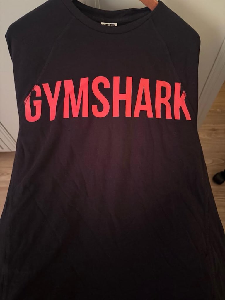 Gymshark Prime T-Shirt - Black/Vivid Red - 2