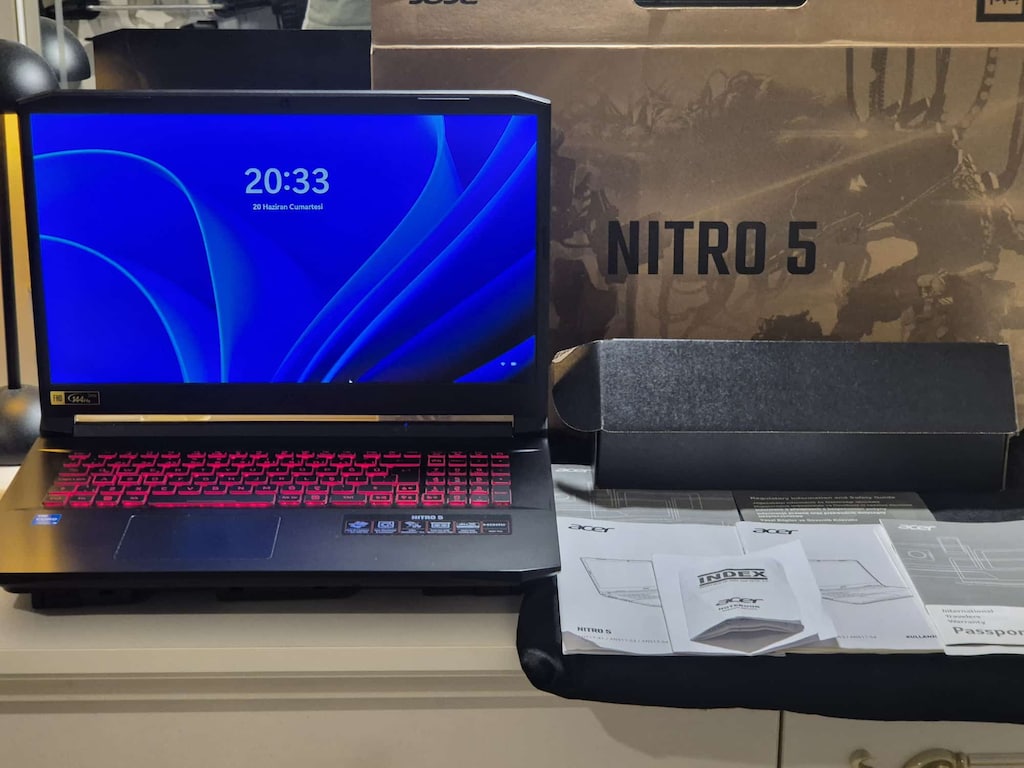 ACER NİTRO 5 / 17 İNÇ / RTX 3050 / 16GB RAM / İ5 11.NESİL