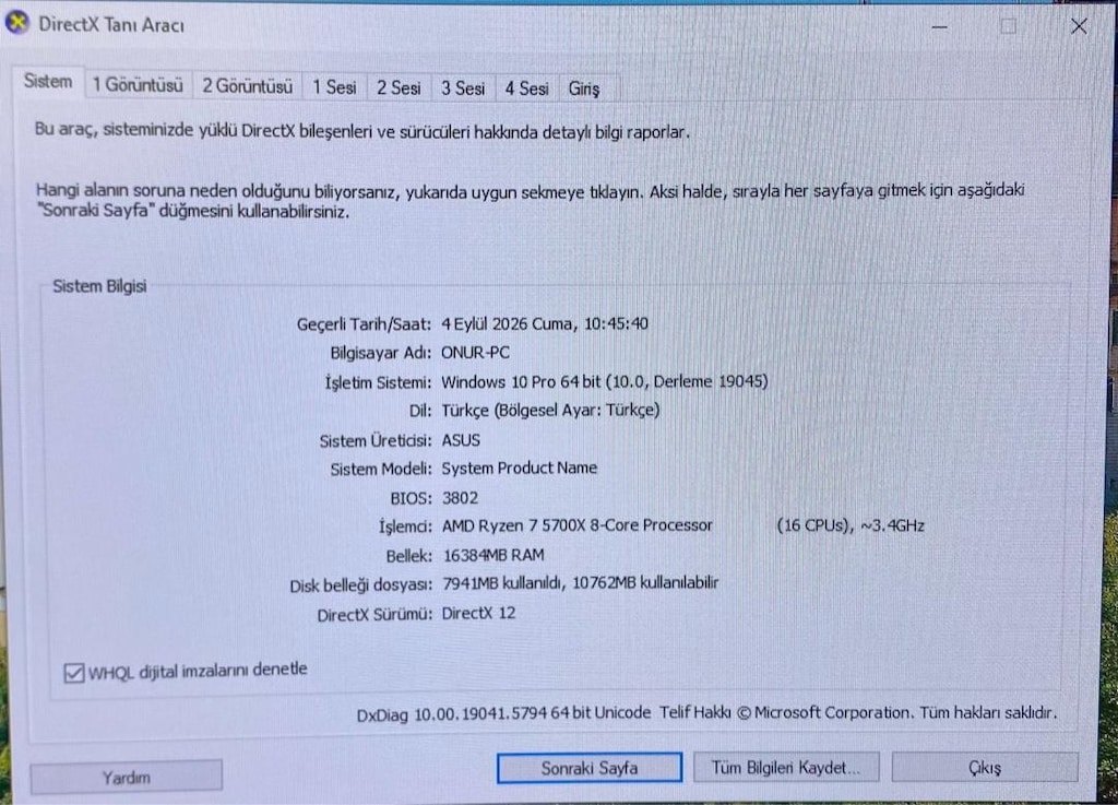 SATILIK EFSANE MASAÜSTÜ OYUNCU BİLGİSAYARI SET HALİNDE VERİLECEK - 6