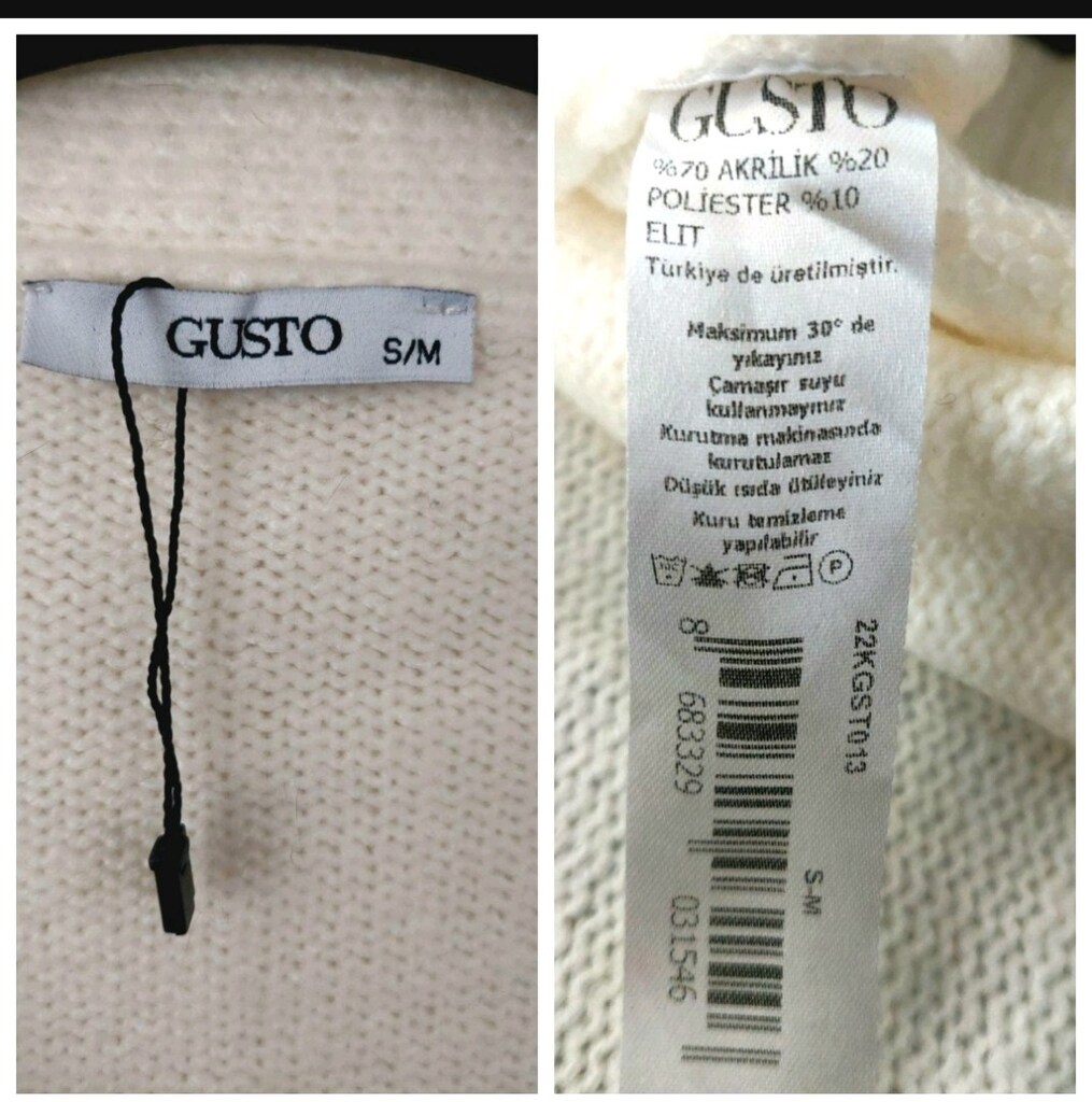 GUSTO serpme çiçek nakışlı triko hırka - 12