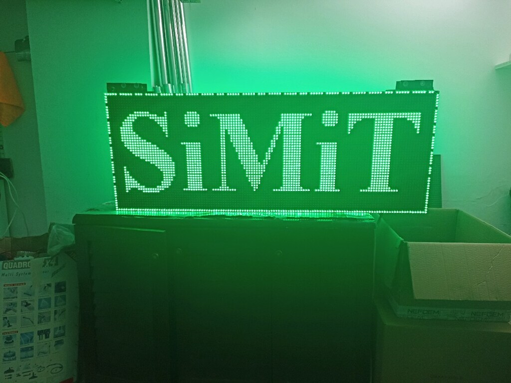 48x128cm led tabela kayan yazı - 5