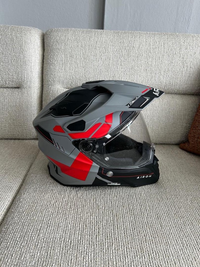 Hatasız / Sıfır Ayarında Airoh Commander Adventure Kask + Knmaster KN4 - 2