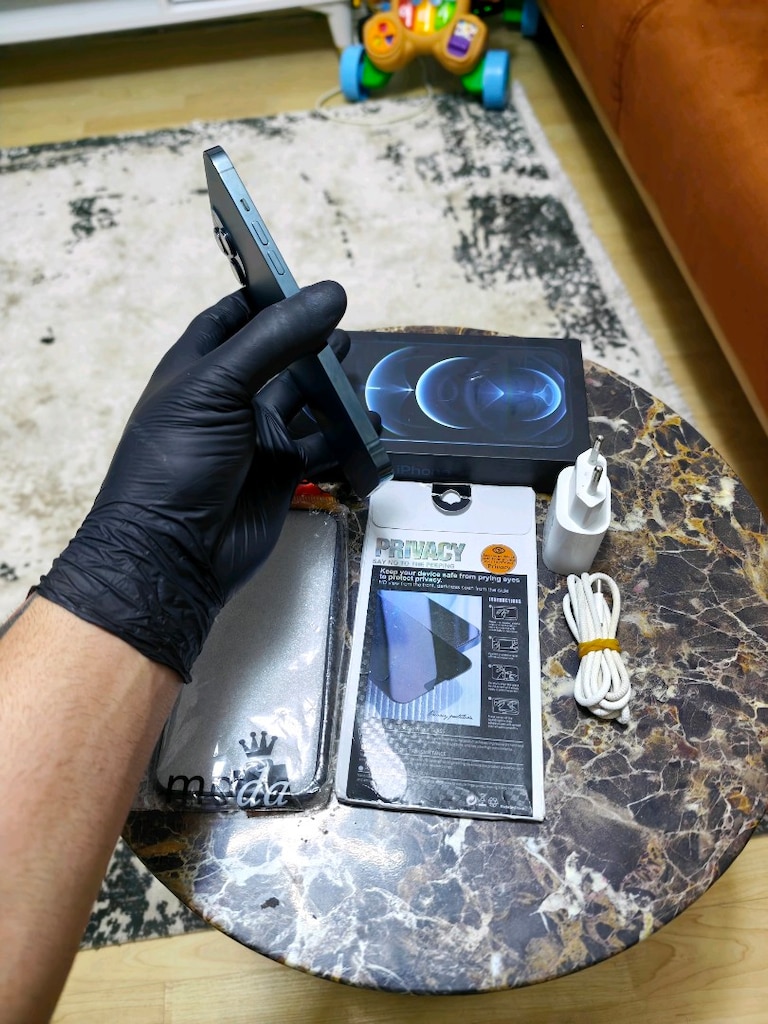 iPhone 12 pro mex 128gb pil 83 hatasız sıfır gibi garantili seri çift - 6