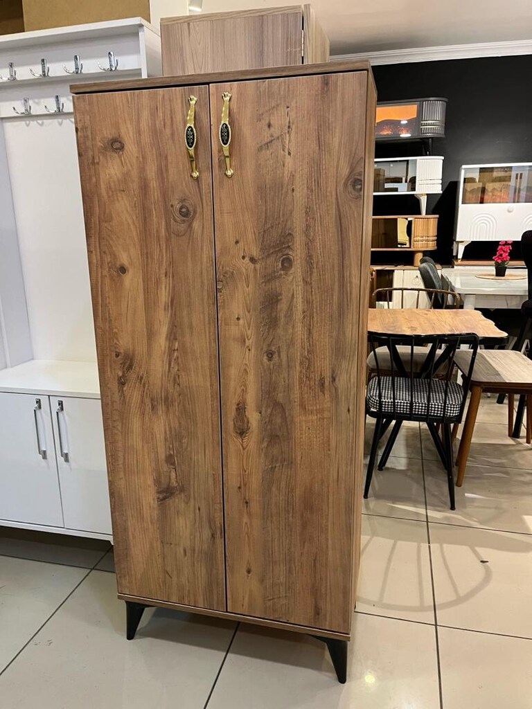 70*155 cm 4 raflı çok amaçlı dolap kiler mutfak dolabı ayakkabılık - 5
