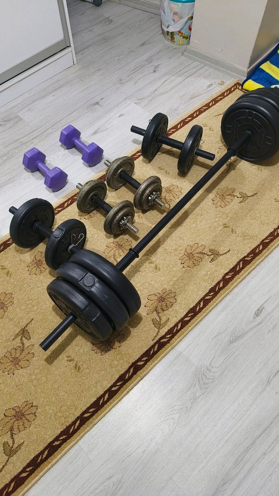 74 Kg dambıl ve halter seti - 3