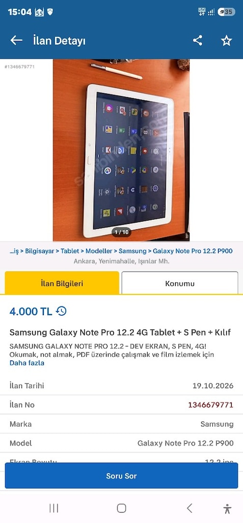 SAMSUNG 12.2 TABLET - 4