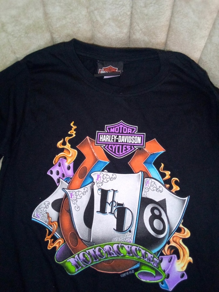 Harley Davidson siyah motifli çocuk t-shirt orijinal - 3