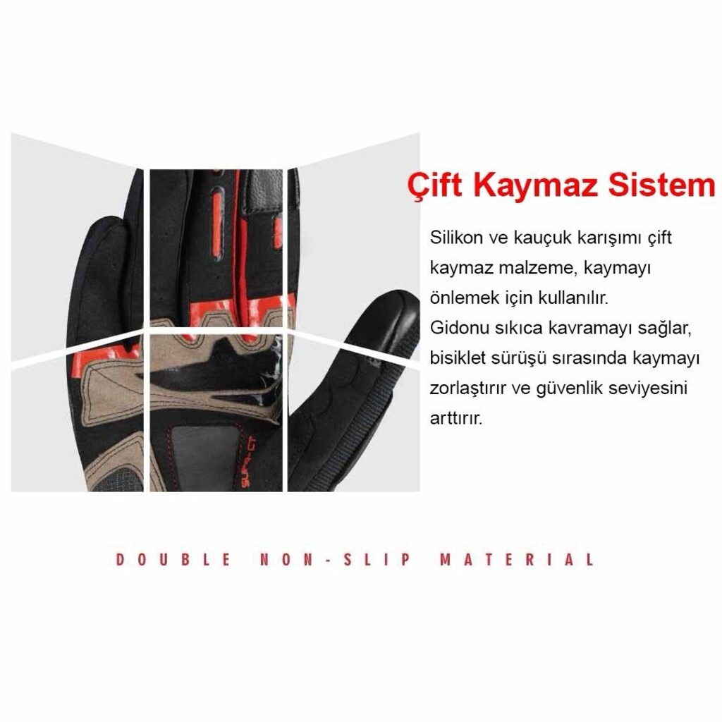 ONES AGAİN MG08 KORUMALI MOTOSİKLET ELDİVENİ - Brown - 6