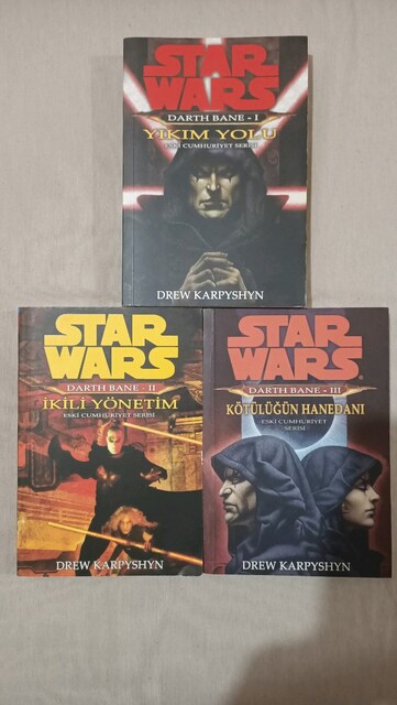 STAR WARS DARTH BANE KİTAP SETİ KOLEKSİYONLUK