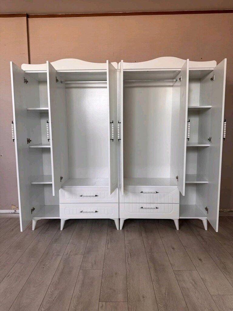 6 kapaklı Lina elbise dolabı full mdf - 2